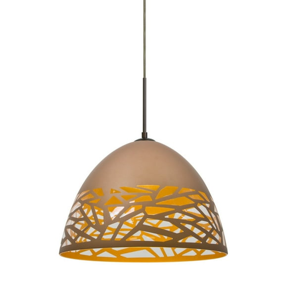 Besa Lighting - Kiev-One Light Pendant with Flat Canopy-12.5 Inches Wide by 8.75