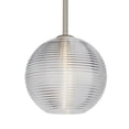 thumbnail image 1 of 1TT-461600-LED-SN-Besa Lighting-Kristall 8 - 1 Light Stem Pendant In Contemporary Style-9 Inches Tall and 10 Inches Wide-Satin Nickel Finish-Clear, 1 of 3