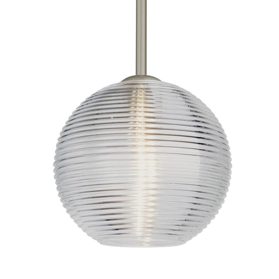 1TT-461600-LED-SN-Besa Lighting-Kristall 8 - 1 Light Stem Pendant In Contemporary Style-9 Inches Tall and 10 Inches Wide-Satin Nickel Finish-Clear