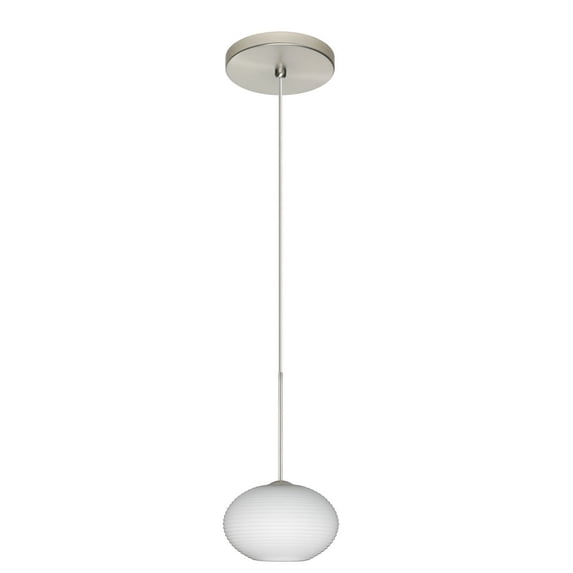Besa Lighting - Lasso-One Light Cord Pendant with Flat Canopy-4.75 Inches Wide