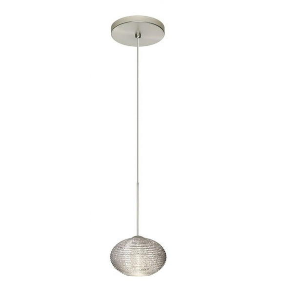 Besa Lighting - Lasso-One Light Cord Pendant with Flat Canopy-4.75 Inches Wide
