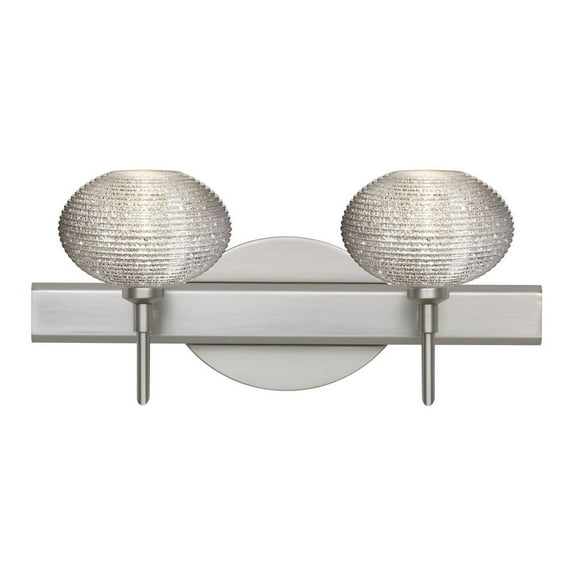 Lasso 2 - Light Satin Nickel/Silver Halogen Steel Wall Sconce