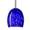 thumbnail image 1 of 1TT-169786-SN-Besa Lighting-Lucia - 1 Light Stem Pendant In Contemporary Style-7.25 Inches Tall and 6.25 Inches Wide-Satin Nickel Finish-Blue Cloud, 1 of 3