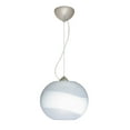 thumbnail image 1 of 1KX-477699-LED-SN-Besa Lighting-Luna-One Light Cord Pendant with Flat Canopy-10.63 Inches Wide by 8.25 Inches High-Satin Nickel Finish-Opal/Frost, 1 of 2