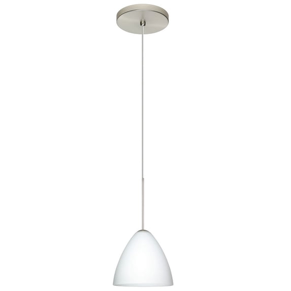 Besa Lighting - Mia-One Light Cord Pendant with Flat Canopy-5 Inches Wide by 10