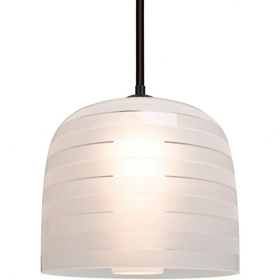 Besa Lighting - Mitzi 10 - 1 Light Cord Pendant-Black Finish-Frost Glass
