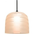 thumbnail image 1 of 1JT-MITZI10SA-LED-BK-Besa Lighting-Mitzi 10 - 1 Light Cord Pendant-Black Finish-Salmon Glass Color-LED Lamping Type  -Traditional Installation, 1 of 1