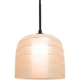 thumbnail image 1 of 1JT-MITZI7SA-LED-BK-Besa Lighting-Mitzi 7 - 1 Light Cord Pendant-Black Finish-Salmon Glass Color-LED Lamping Type  -Traditional Installation, 1 of 1