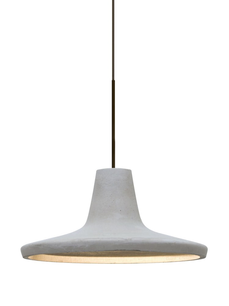 Besa Lighting - Modus-One Light Pendant with Flat Canopy-9 Inches Wide ...