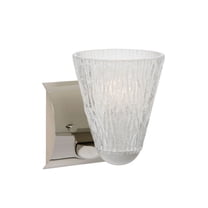 1WZ-NICO5GL-CR Besa Lighting Nico 5 - One Light Wall Sconce-Glitter Stone Glass Color-Incandescent Lamping Type