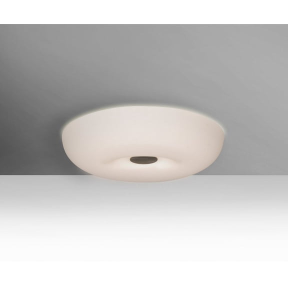 NIMBUS1007C-LED-SN-Besa Lighting-Nimbus 10 - 23W 1 LED Flush Mount In Modern Style-2.75 Inches Tall and 9.75 Inches Wide-Satin Nickel Finish