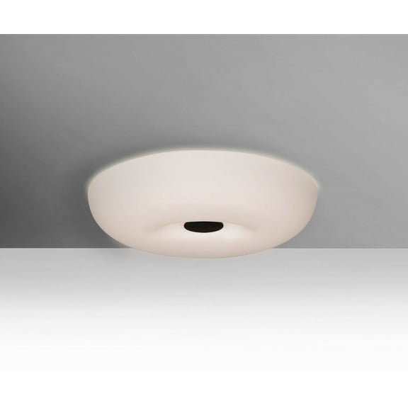 NIMBUS1007C-LED-BK-Besa Lighting-Nimbus 10 - 23W 1 LED Flush Mount In Modern Style-2.75 Inches Tall and 9.75 Inches Wide-Black Finish