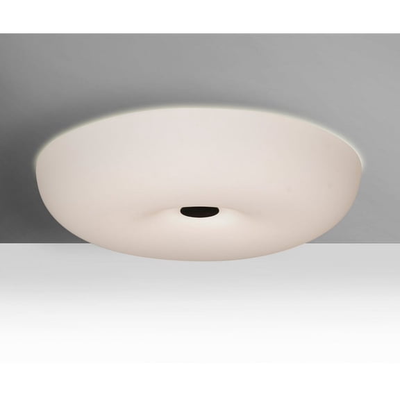 NIMBUS1607C-LED-BK-Besa Lighting-Nimbus 16 - 34W 1 LED Flush Mount In Modern Style-3 Inches Tall and 16.5 Inches Wide-Black Finish