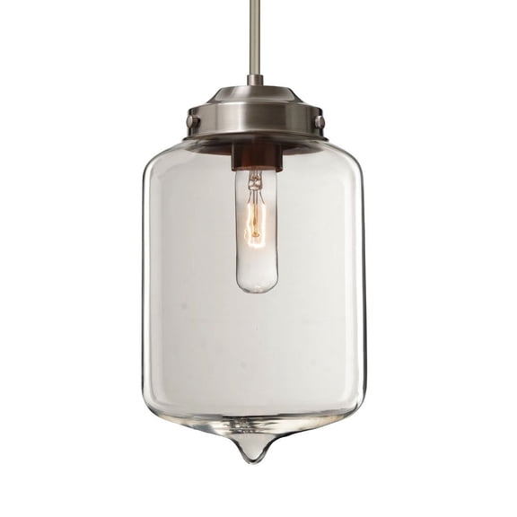 Besa Lighting - Olin - 1 Light Stem Pendant-11 Inches Tall and 7 Inches