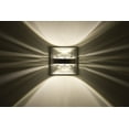 thumbnail image 1 of OPTOS1W-CLCL-LED-BA Besa Lighting Optos-One Light Wall Sconce-5 Inches Wide by 5 Inches High-Brushed Aluminum Finish-Clear/Clear Glass Color-LED, 1 of 4