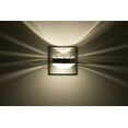 thumbnail image 1 of OPTOS1W-CLFR-LED-BA Besa Lighting Optos-One Light Wall Sconce-5 Inches Wide by 5 Inches High-Brushed Aluminum Finish-Clear/Frost Glass Color-LED, 1 of 4