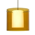thumbnail image 1 of 1TT-G18407-SN-Besa Lighting-Pahu 12 - 1 Light Stem Pendant-10.63 Inches Tall and 11.75 Inches Wide-Satin Nickel Finish-Transparent Armagnac/Opal Glass, 1 of 2