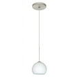 thumbnail image 1 of 1XT-565807-SN-Besa Lighting-Palla 5-One Light Cord Pendant with Flat Canopy-4.75 Inches Wide by 3.88 Inches High-Satin Nickel Finish-Opal Matte Glass, 1 of 3