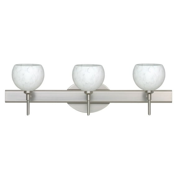 Palla 5 - 3 - Light Satin Nickel/Silver - LED Steel Wall Sconce