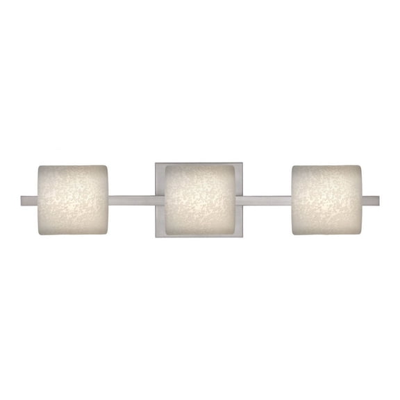 Paolo 3 - Light Satin Nickel/Silver - LED Brass And Steel Wall Sconce
