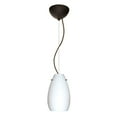 thumbnail image 1 of Besa Lighting 1Kx-412607 Pera 1 Light Cable-Hung Pendant - Bronze, 1 of 2