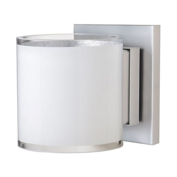 1WS-7180SF-SN Besa Lighting Pogo - 1 Light Mini Wall Sconce In Contemporary Style-5.5 Inches Tall and 4.75 Inches Wide-Satin Nickel
