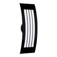 thumbnail image 1 of SAIL17SW-BK-Besa Lighting-Sail-Two Light Outdoor Wall Sconce-6.25 Inches Wide by 17.5 Inches High-Black Finish-Satin White Glass Color, 1 of 2