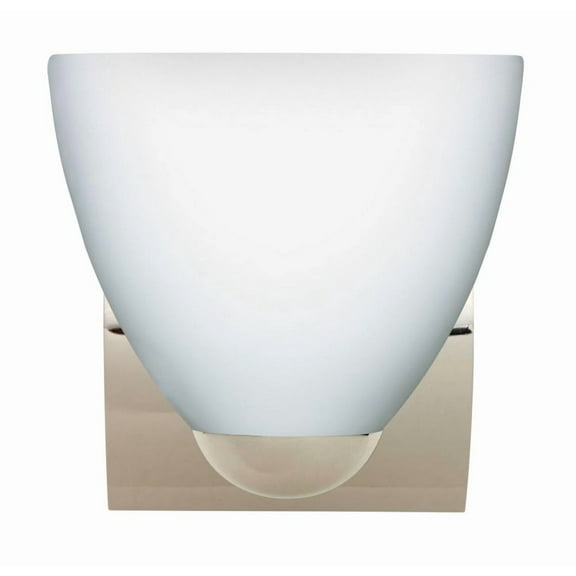 1WZ-757207-CR Besa Lighting Sasha II - One Light Mini Wall Sconce-Opal Matte Glass Color-Incandescent Lamping Type