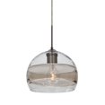 thumbnail image 1 of 1JT-SPIR8SC-BR-Besa Lighting-Spirit 8-One Light Pendant with Flat Canopy-8.5 Inches Wide by 6.25 Inches High-Bronze Finish-Clear/Smoke Glass Color, 1 of 4