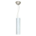 thumbnail image 1 of 1KX-722419-LED-SN-Besa Lighting-Stilo 16-One Light Cord Pendant with Flat Canopy-4 Inches Wide by 16 Inches High-Satin Nickel Finish-Carrera Glass, 1 of 2
