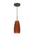 thumbnail image 1 of 1JT-1512CH-BR-Besa Lighting-Tao 10-One Light Cord Pendant with Flat Canopy-5.13 Inches Wide by 10.75 Inches High-Bronze Finish-Cherry Glass, 1 of 2
