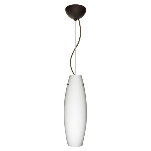 Besa Lighting - Tara-One Light Cord Pendant with Dome Canopy-6 Inches Wide by 18