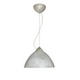 thumbnail image 1 of 1KX-420107-LED-SN-Besa Lighting-Tessa-One Light Cord Pendant with Flat Canopy-10.5 Inches Wide by 5.5 Inches High-Satin Nickel Finish-White Glass, 1 of 2
