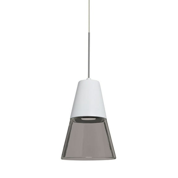 Besa Lighting - Timo 6-7W 1 LED Cord Pendant-6 Inches Wide by 9 Inches