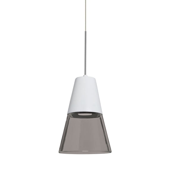 Besa Lighting - Timo 6-7W 1 LED Cord Pendant-6 Inches Wide by 9 Inches