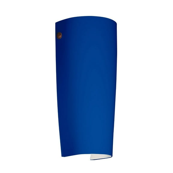 7041CM-BR Besa Lighting Tomas - 1 Light Wall Sconce In Contemporary Style-11.25 Inches Tall and 5 Inches Wide-Bronze Finish-Cobalt Blue Matte Glass