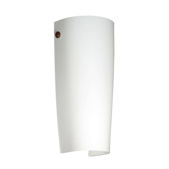 704107-BR Besa Lighting Tomas - 1 Light Wall Sconce In Contemporary Style-11.25 Inches Tall and 5 Inches Wide-Bronze Finish-Opal Matte Glass