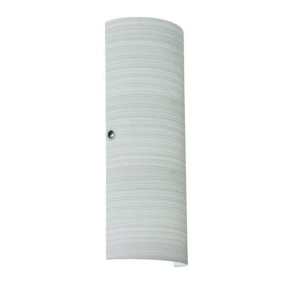 8193KR-SN Besa Lighting Torre 18-20W 2 LED Wall Sconce-7 Inches Wide by 17.75 Inches High-Satin Nickel Finish-Chalk Glass Color-Incandescent Lamping
