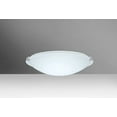 thumbnail image 1 of 968207-LED-SN-Besa Lighting-Trio 12-One Light Flush Mount-11.88 Inches Wide by 3.75 Inches High-Satin Nickel Finish-White Glass Color-LED Lamping Type, 1 of 2