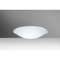 thumbnail image 1 of 968207-LED-PN-Besa Lighting-Trio 12-One Light Flush Mount-11.88 Inches Wide by 3.75 Inches High-Polished Nickel Finish-White Glass Color-LED Lamping, 1 of 1