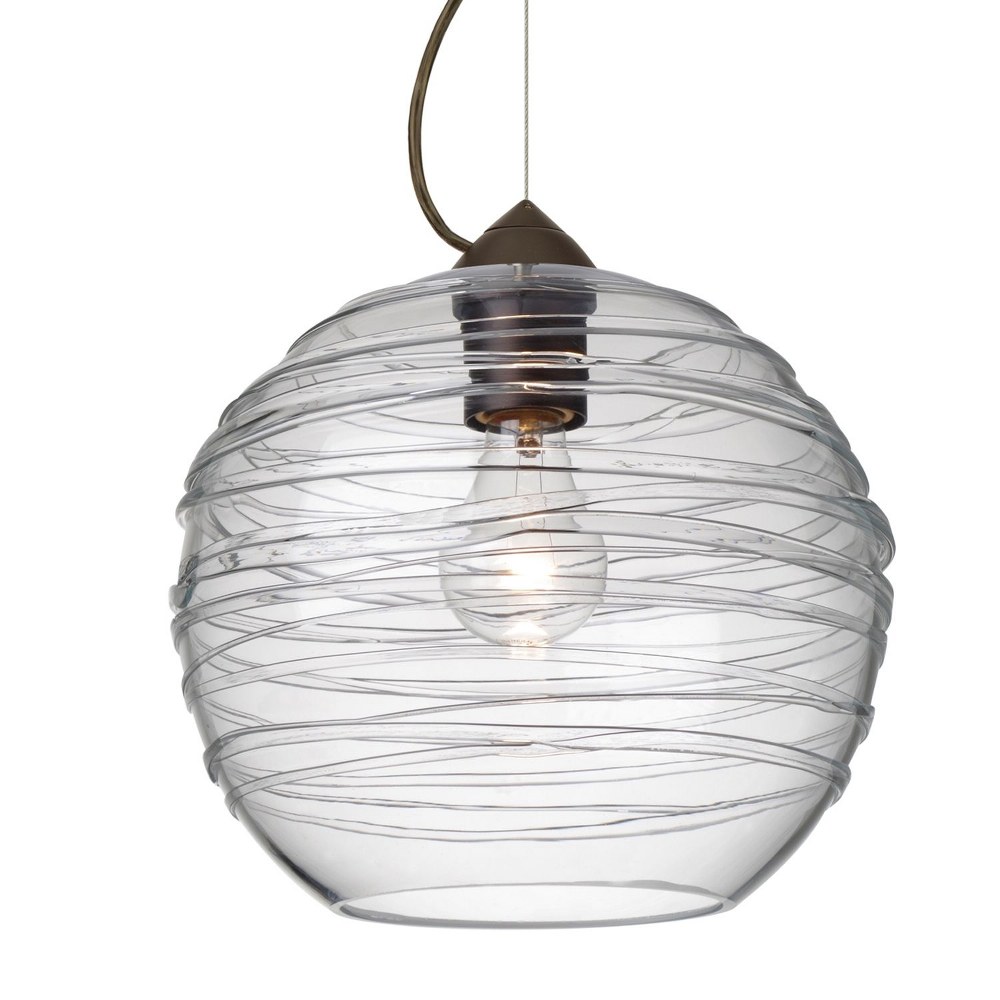 Besa Lighting - Wave 10 - 1 Light Cord Pendant with Dome Canopy In Contemporary - image 1 of 4