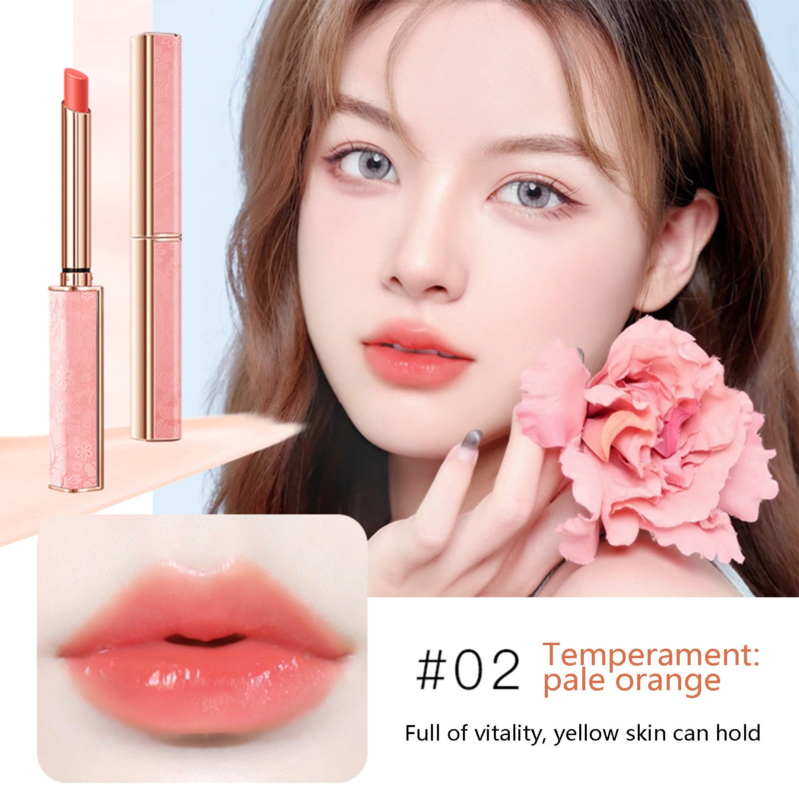 Besaacan Makeup Warm Lip Balm Moisturizing Moisturizing Moisturizing Fade Lip Line Lipstick