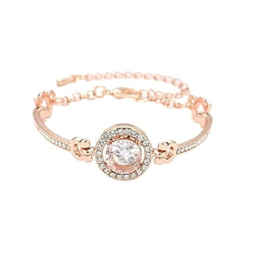 Besaacan gold bracelets for women Clearance！ Women Retro Flower Hollow Out Bracelet, Fashion Lady Jewelry jewelry Rose Gold