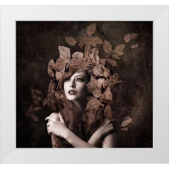 Besari, Faizal 28x26 White Modern Wood Framed Museum Art Print Titled - Artemis, Daughter Of Zeus
