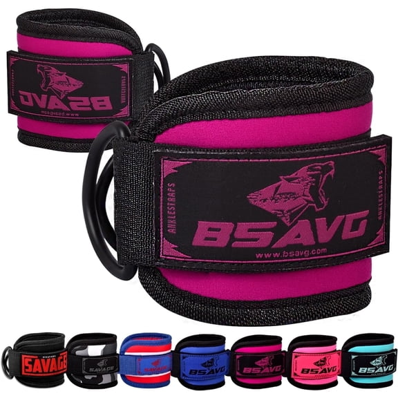 Besavage Ankle Strap for Cable Machines | Gym Ankle Brace for Kickbacks, Glutes, Leg Extensions & Hip Exercises(Single)