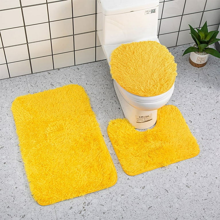 Bescita Bathroom Rugs Set 3 Pieces Ultra Soft Non Slip and Absorbent Bath  Rugs Machine Washable for Tub, Shower, Bathroom 
