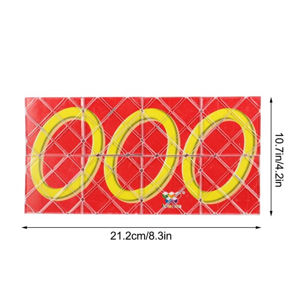 Elainilye Fidget Toys 8 Panels 3 Rings Magic Folding Puzzle Cubes Twi Sty Stress Relieve