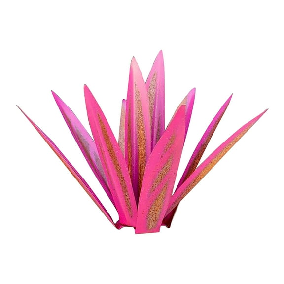 OAVQHLG3B Rustic Metal Art Tequila Plant Yard Sculpture 9 leaves Garden Home Outdoor Decor