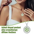 thumbnail image 1 of Bescita Silver Hollow Alloy Aromatherapy Essential Oil Diffuser Necklace Box Pendant, 1 of 6