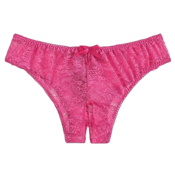 Bescita Women'S Floral Lace Panty Underwear Brief Plus Crotchless Thong Lingerie